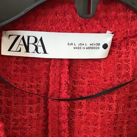 Gorgeous Red Zara Coat Dress ❤️❤️❤️❤️ - Picture 2 of 8